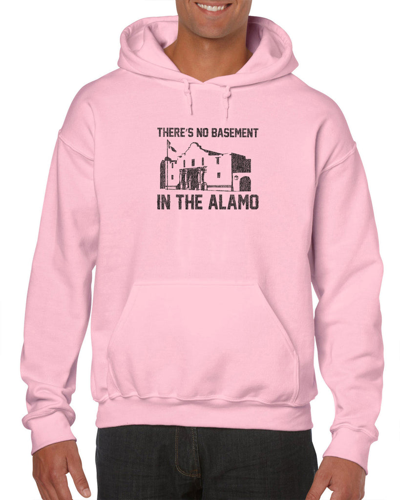 Theres no basement in the alamo Hoodie Hooded Sweatshirt funny 80s movie pee wees big adventure texas history vintage retro