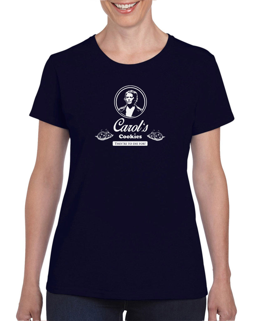 Carols Cookies They're to Die for Womens T-shirt zombie walker walking dead tv show gore blood whispers