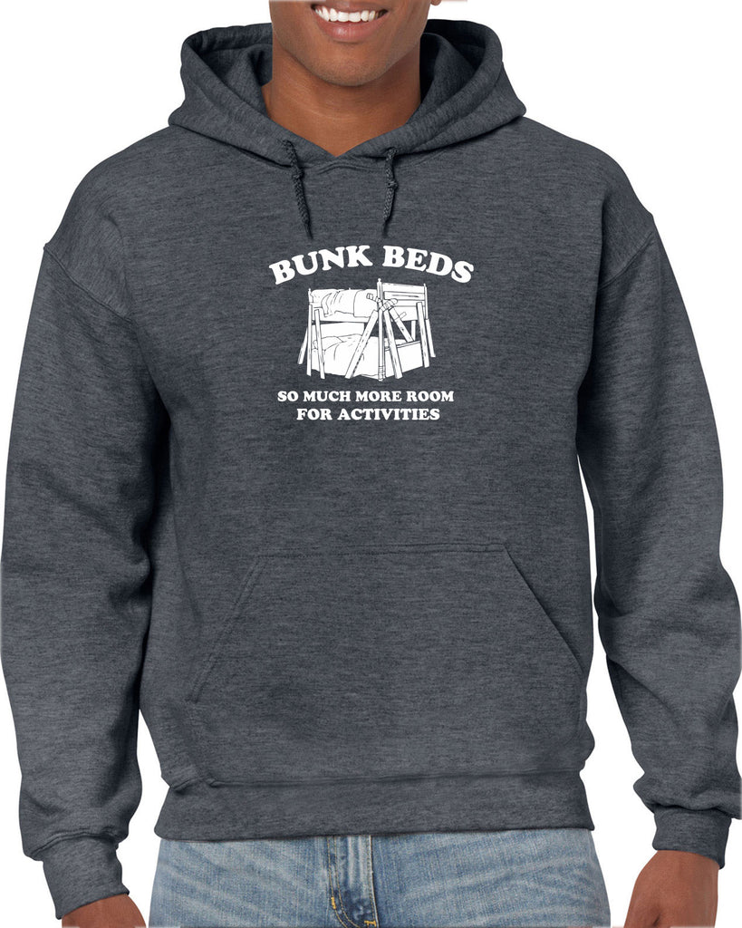 Bunk Beds Hoodie Hooded Sweatshirt so much more room for activities step brothers funny movie prestige worldwide boats and hoes college party