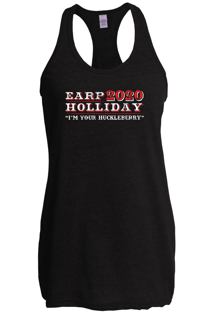 Earp Holliday 2020 Racer Back racerback Tank Top funny western movie tombstone president I'm your huckleberry election 90s