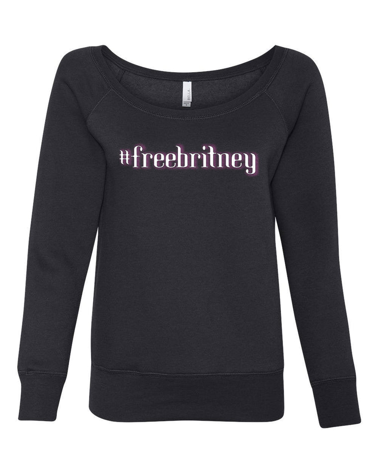 Women's Off the Shoulder Sweatshirt - Free Britney