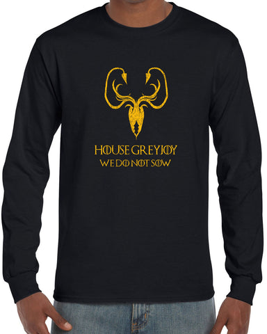 House Greyjoy Long Sleeve Shirt kraken we do not sow funny game of thrones reek theon iron islands castle westeros