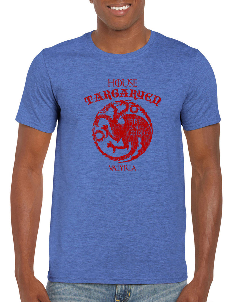 House Targaryen Mens T-shirt fire and blood dragon Game of Thrones bend the knee Khaleesi queen daenerys sigil king fantasy Kings Landing