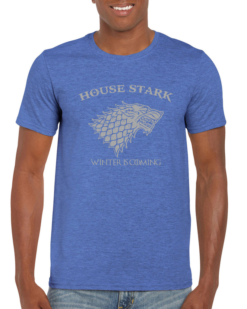 House Stark mens T-shirt dire wolf winterfell game of thrones jon snow winter is coming the north remembers tv show fantasy westeros Kings Landing