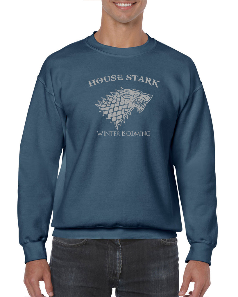 House Stark Crew Sweatshirt dire wolf winterfell game of thrones jon snow winter is coming the north remembers tv show fantasy westeros Kings Landing