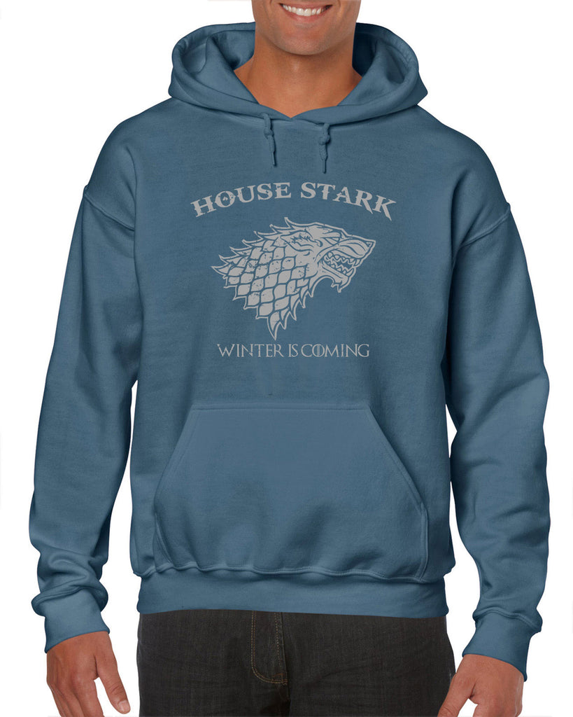 House Stark Hoodie Hooded Sweatshirt dire wolf winterfell game of thrones jon snow winter is coming the north remembers tv show fantasy westeros Kings Landing