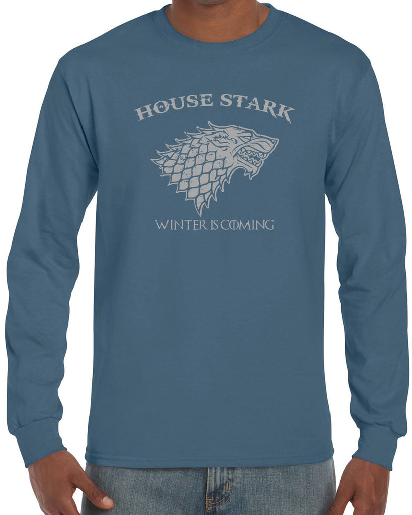 House Stark Long Sleeve Shirt dire wolf winterfell game of thrones jon snow winter is coming the north remembers tv show fantasy westeros Kings Landing