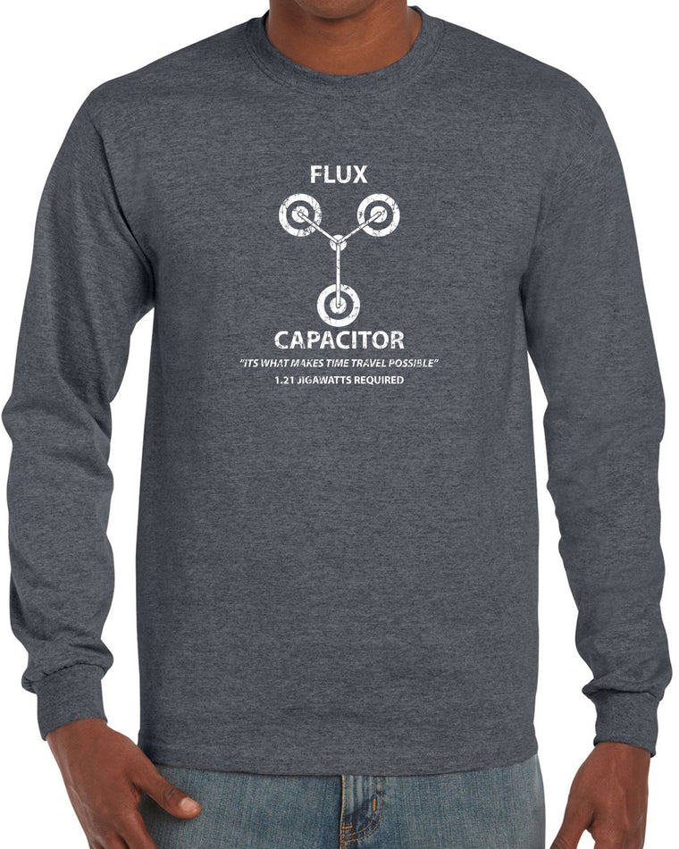 Men's Long Sleeve Shirt - Flux Capacitor