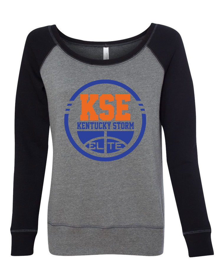 Kentucky Storm Elite #4 Womens Off The Shoulder Crew Sweatshirt