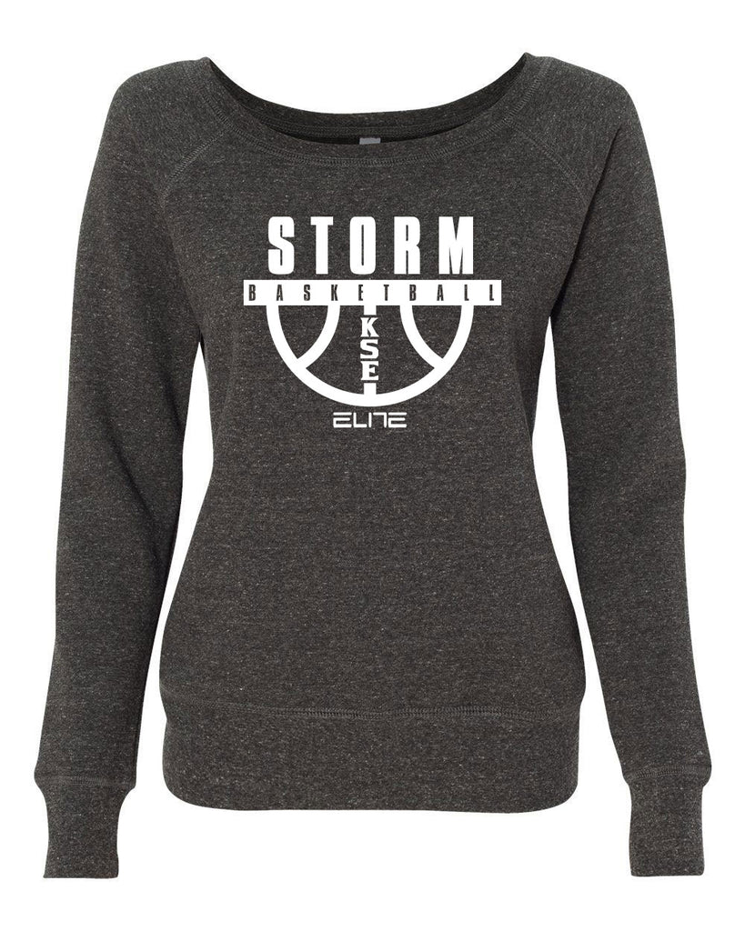 Kentucky Storm Elite #5 Womens Off the Shoulder Crew Sweatshirt